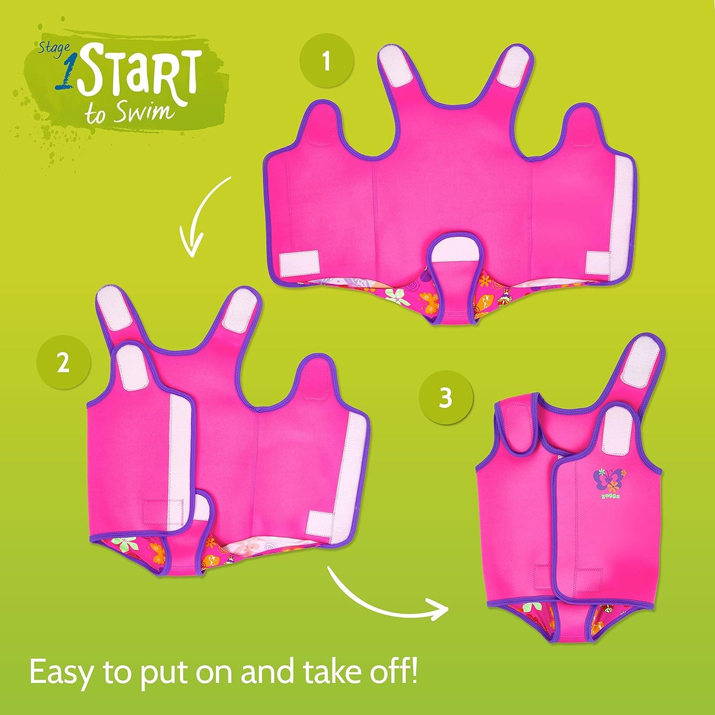 Zoggs Envoltório de roupa de neoprene unissex para bebês e crianças pequenas