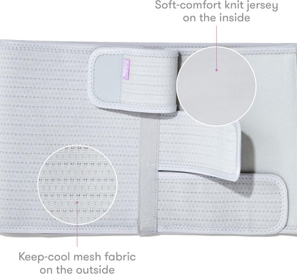 Frida Mom Belly Binder Faixa de compressão ajustável  para recuperação pós-parto, para parto natural e recuperação de cesárea, 23 cm de altura