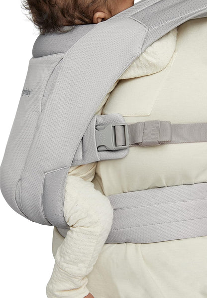 Ergobaby  Porta-bebês ergonômico Embrace Soft Air Mesh para recém-nascidos desde o nascimento, porta-barriga ergonômico de 2 posições, porta-bebê frontal, cinza macio