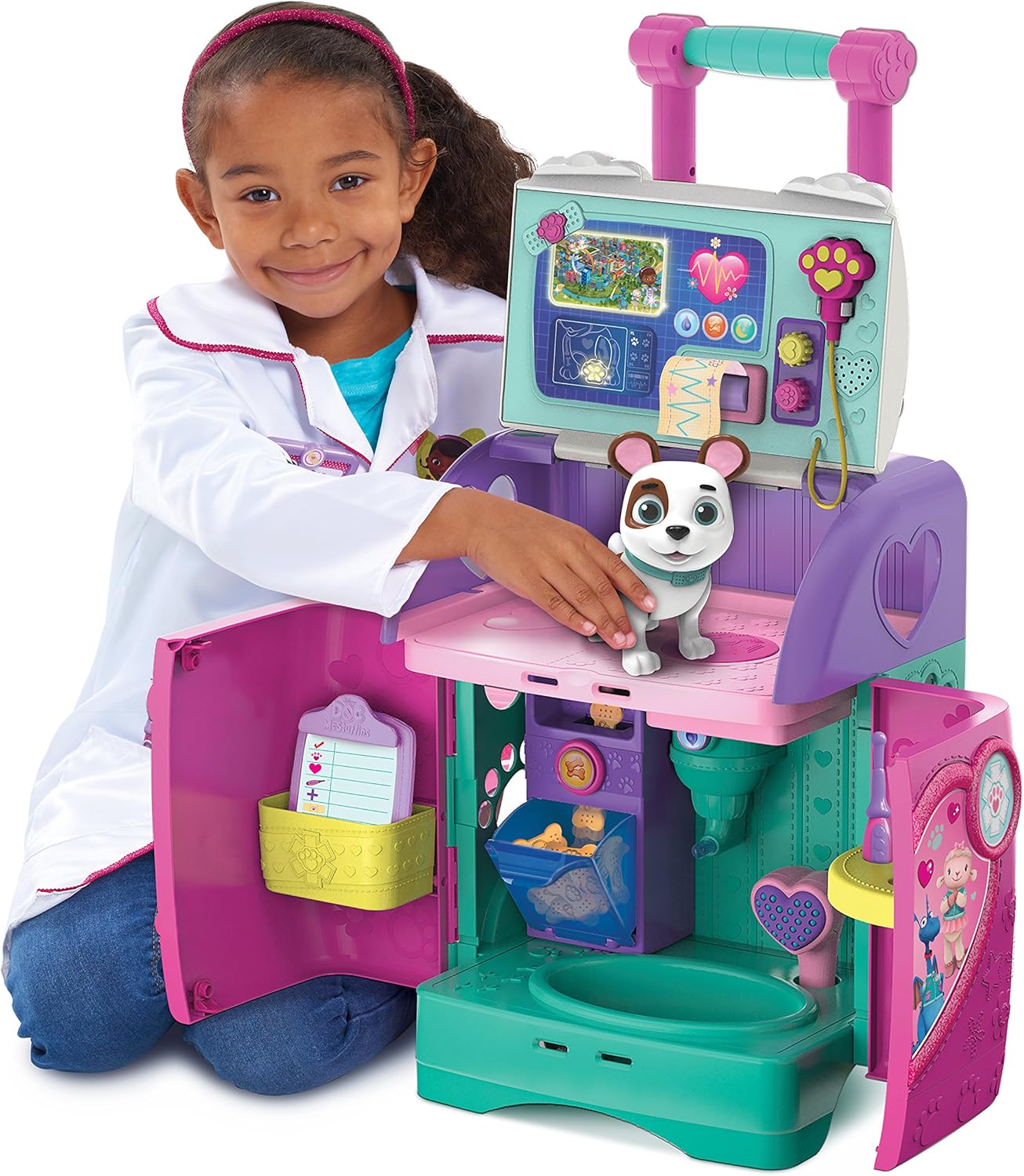 Doc McStuffins 92446 Móvil de rescate para mascotas todo en uno para bebé, multicolor