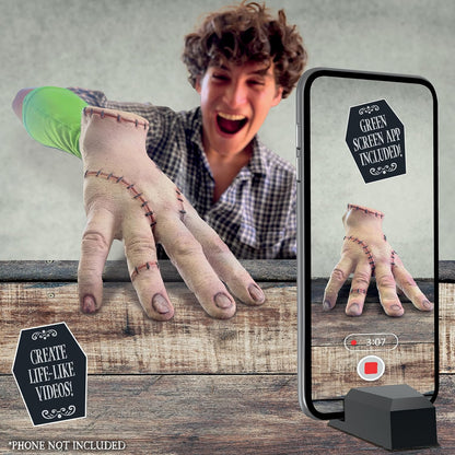 UAU! COISAS Wednesday Real FX Thing | Inclui aplicativo de efeitos especiais no estilo Hollywood | Wednesday Addams Role Play e Dress Up Halloween e acessórios de fantasia | Para fãs da série Wednesday da Netflix