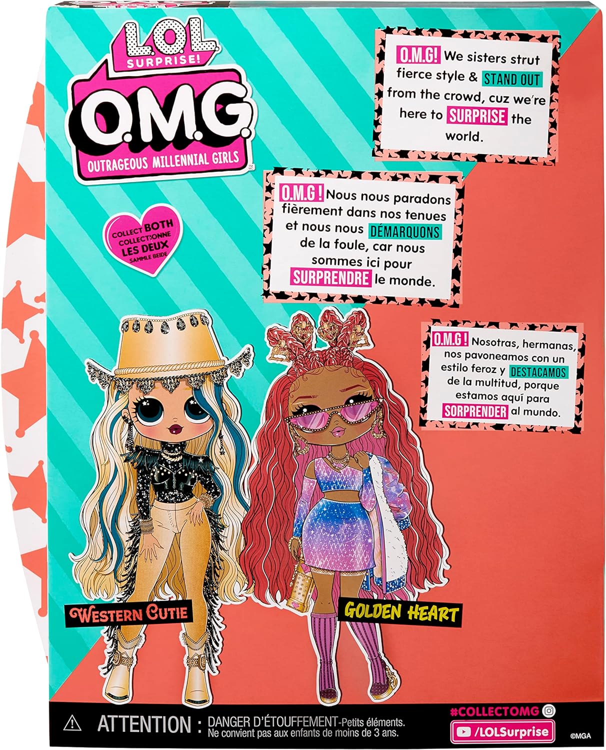 LOL Surprise Boneca da moda OMG - WESTERN CUTIE - Desembale surpresas e acessórios fabulosos - Inclui boneca da moda, roupa, acessórios e suporte para boneca - Ótimo presente para crianças de 4 anos ou mais