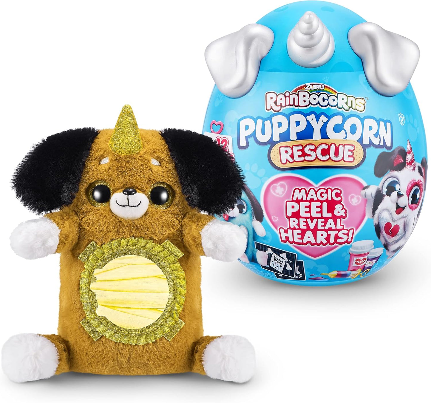 Rainbocorns Puppycorn Rescue Surprise, Surprise Plush Pet Unboxing (estilo pode variar)