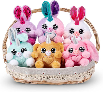 Rainbocorns Bunnycorn Surprise, pacote com 2, 4 surpresas dentro, bichinhos de pelúcia colecionáveis (pacote com 2)