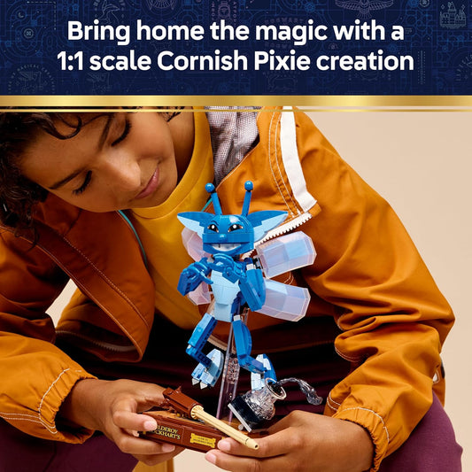 LEGO Harry Potter Duende da Cornualha - Figura Decorativa para Quarto ou Mesa com Livro e Varinha de Gilderoy Lockhart - Presente de Aniversário para Meninas e Meninos a partir de 8 Anos - 76461