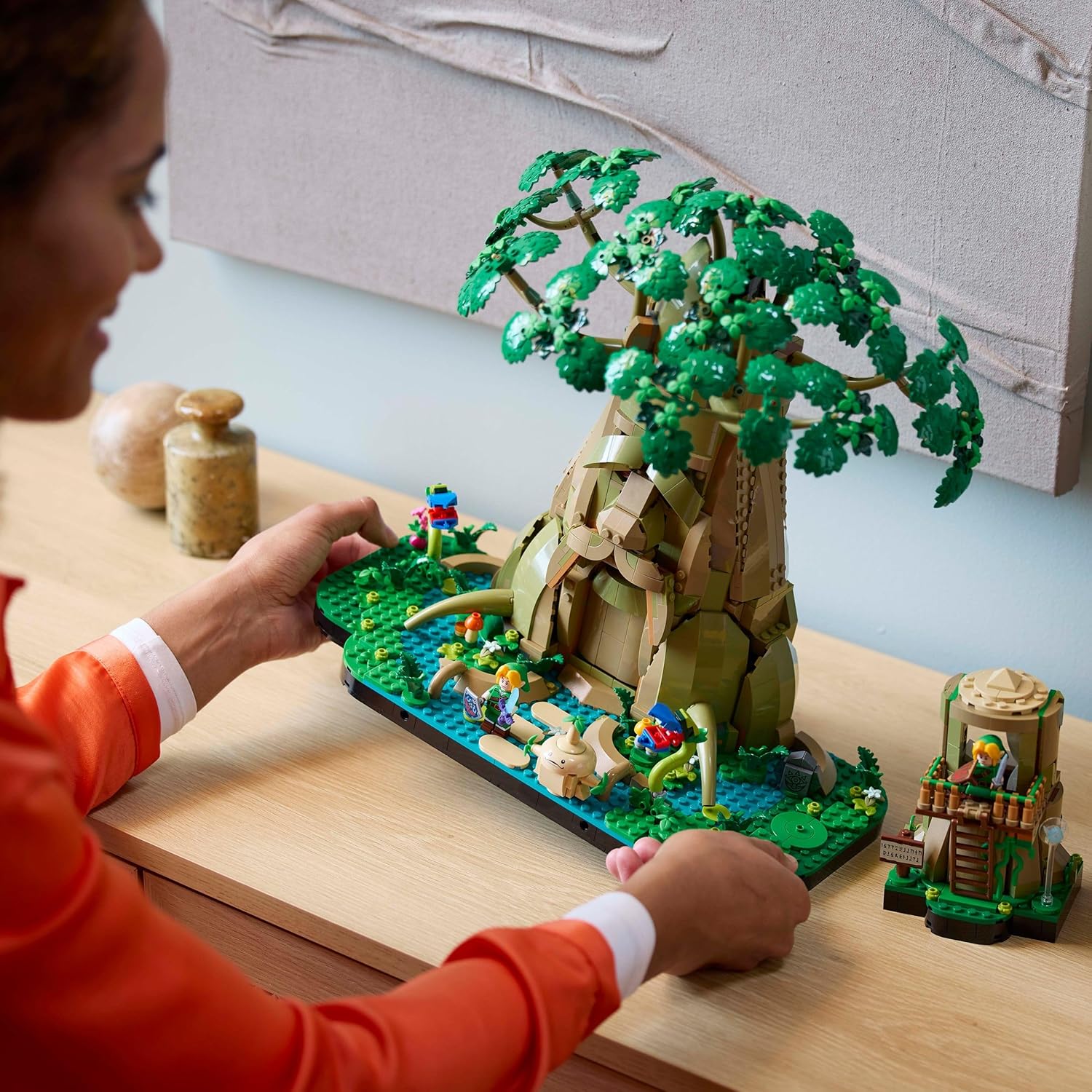treeさま LEGO Conjunto de construção 2 em 1 The Legend of Zelda Great Deku Tree