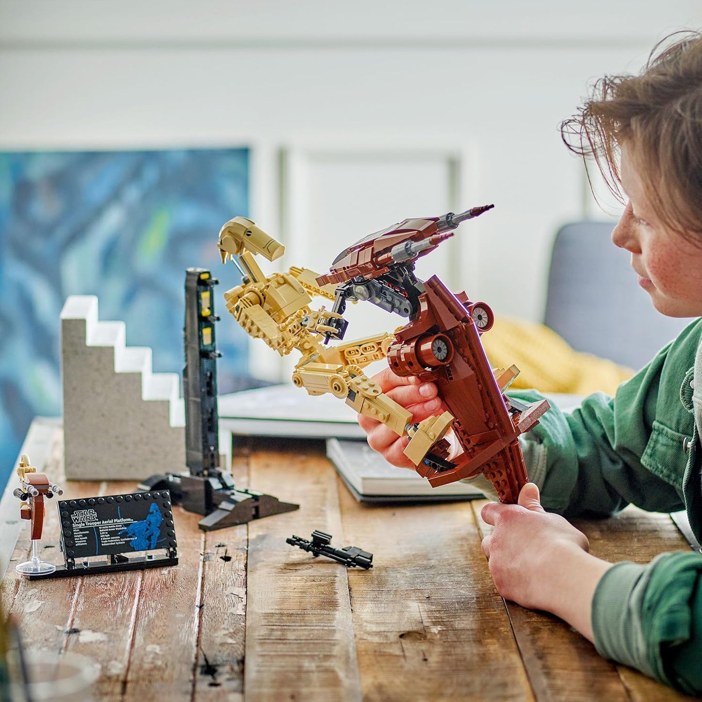 LEGO Star Wars 75428 Droide de Batalha com Speeder STAP - Brinquedo de Construção e Exibição - Presente Colecionável para Meninos a partir de 12 Anos, Adolescentes e Fãs de A Ameaça Fantasma