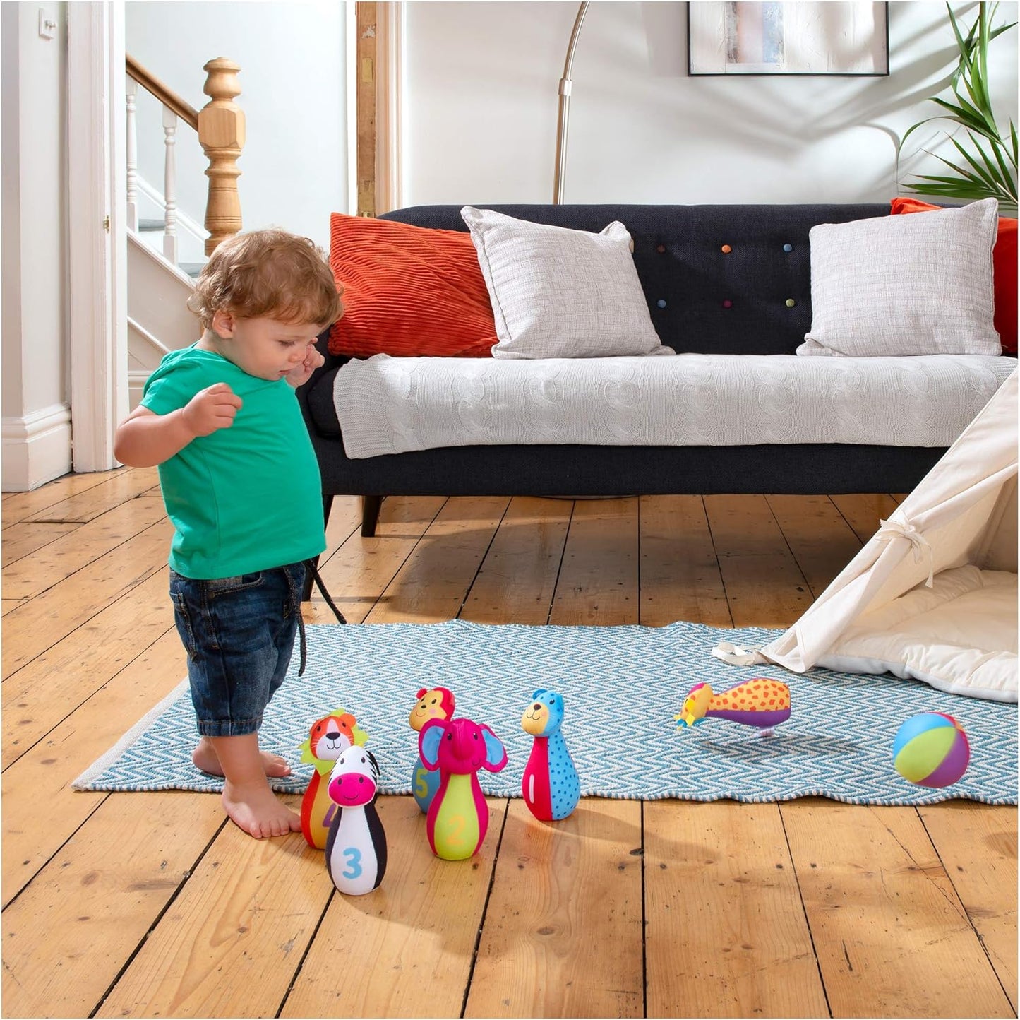 Galt Toys, Jungle Pals Skittles, brinquedos de atividades para bebês, a partir de 12 meses