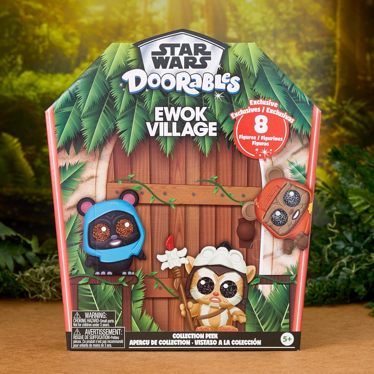 Just Play Dê uma olhada na coleção Ewok de Star Wars do Doorables