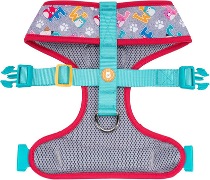 Squishmallows Arnês para animais de estimação Original Squad Goals (tamanho médio) - Roupa oficial para animais de estimação da Jazwares