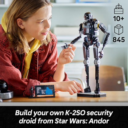 LEGO Star Wars 75434 K-2SO, o Droide de Segurança - Figura Articulada para Brincar e Exibir - Kit de Modelo Colecionável com Placa Informativa - Presente para Meninos, Meninas e Fãs Adultos de Andor