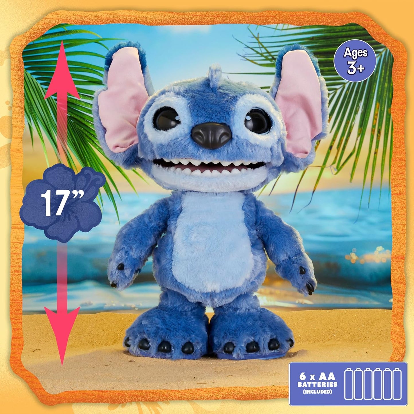Just Play Ultimate Stitch Live Action Feature Plush