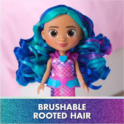 Gabby's Dollhouse: Boneca Gabby, a Sereia Fantástica, do filme, com roupas e acessórios temáticos de sereia. Brinquedo infantil para meninas e meninos a partir de 3 anos.