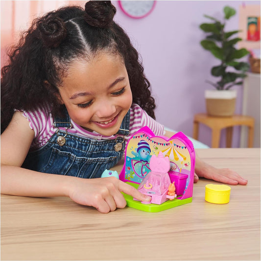 Gabby's Dollhouse DreamWorks Kitty Narwhal Carnival Room con muñecas de juguete, juguetes sorpresa y muebles de casa de muñecas, juguetes para niños para niñas y niños mayores de 3 años