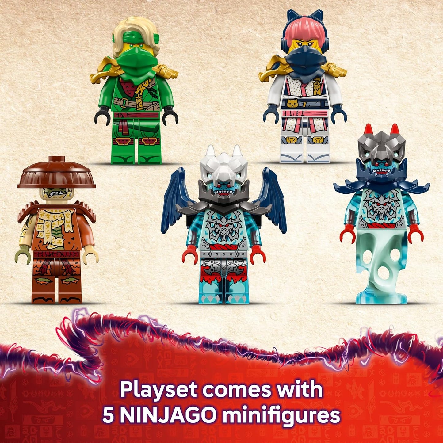 LEGO NINJAGO 2 em 1 Robô a Jato do Lloyd - Transforma-se em um Brinquedo a Jato - 5 Minifiguras, incluindo Sora e Lloyd, além de uma Motocicleta e uma Figura de Dragão - Presente para Meninos a partir de 9 Anos e Fãs de Dragons Rising - 71845
