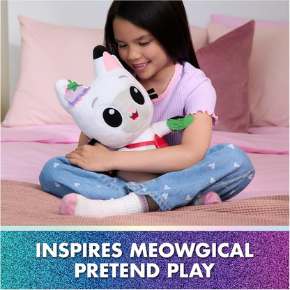 Gabby's Dollhouse: O Filme, Incrível Brinquedo de Pelúcia Interativo Pandy Paws com 3 Acessórios e Bolsa Removível, Brinquedo Infantil para Meninas e Meninos a partir de 3 Anos
