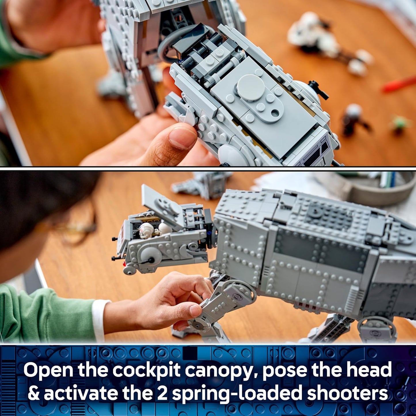 LEGO Star Wars 75454 AT-AT do Remanescente Imperial com Veículo INT-4 – Modelo de The Mandalorian e Grogu com Nave de Transporte, Speeder Bike, 7 Minifiguras e 1 Figura – Ideia de Presente para Meninos a partir de 10 Anos e Fãs
