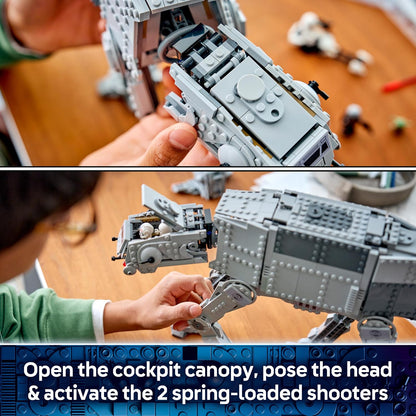 LEGO Star Wars 75454 AT-AT do Remanescente Imperial com Veículo INT-4 – Modelo de The Mandalorian e Grogu com Nave de Transporte, Speeder Bike, 7 Minifiguras e 1 Figura – Ideia de Presente para Meninos a partir de 10 Anos e Fãs