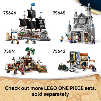 LEGO ONE PIECE Dorry vs. Brogy – Gigantes de Little Garden – Brinquedo Interativo com 2 Figuras de Ação e 5 Minifiguras – Presente para Meninos, Meninas e Fãs a partir de 9 Anos – 75644