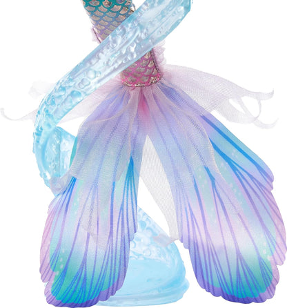 Mattel Boneca Disney A Pequena Sereia Ariel (Versão Deluxe) com Cauda Iridescente, Miçangas para o Cabelo e Suporte, HNF42