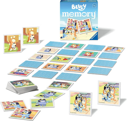 Ravensburger Bluey Mini juego de memoria de pares de imágenes a juego para niños a partir de 3 años