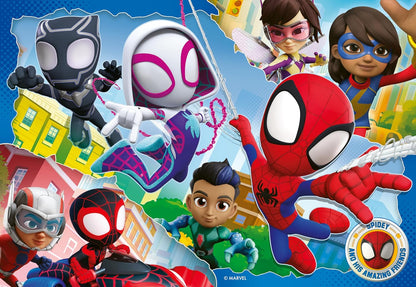 Quebra-cabeça Ravensburger Marvel Homem-Aranha e Seus Incríveis Amigos para Crianças a partir de 3 Anos - 35 Peças - Brinquedo Educativo para Bebês