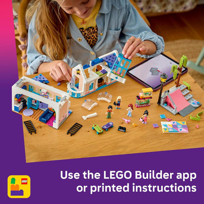 LEGO Friends Casa da Família da Liann - Conjunto em Miniatura com Jardim, 4 Mini Bonecas, Figuras de Animais de Estimação Axolote e Gecko e Acessórios - Presente de Aniversário para Meninas a partir de 7 Anos - 42687