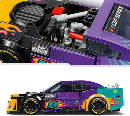 LEGO Speed ​​​​Champions NASCAR Chevrolet Camaro ZL1 de próxima generación, auto de carreras de juguete, juego de vehículos para niños y niñas de 9 años en adelante, decoración de la habitación de los niños,