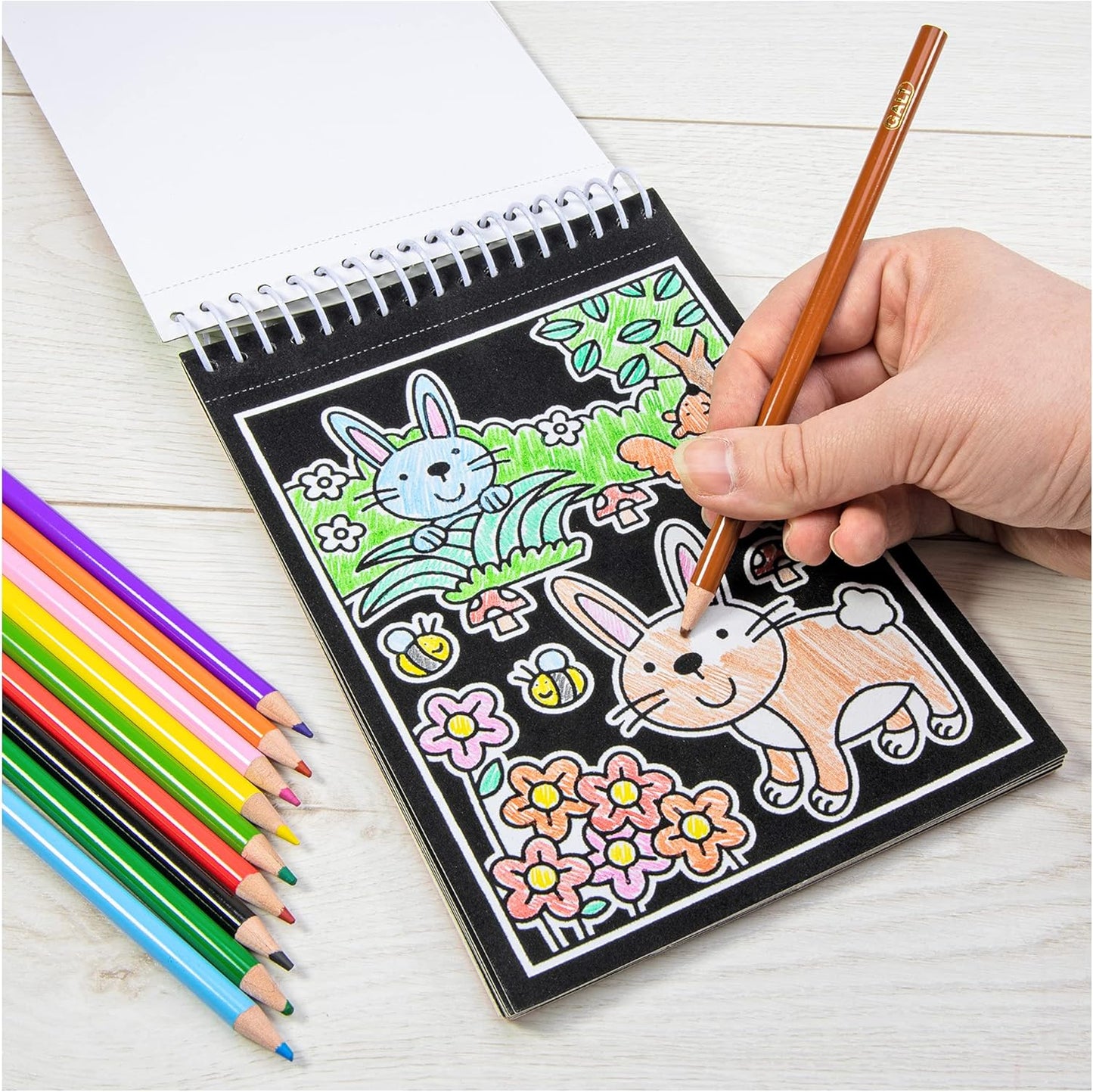 Galt Toys, Imagens de Veludo - Animais, Livros de Colorir para Crianças, A partir de 4 Anos, Multicolorido, 14,8 x 1 x 21 centímetros