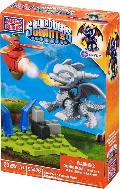 Mega Kit de Montagem Bloks Skylanders Metallic Spyro