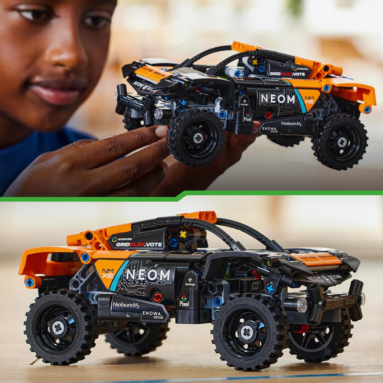 LEGO Brinquedo de carro de corrida Technic NEOM McLaren Extreme E para
