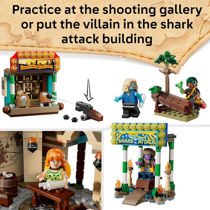 LEGO ONE PIECE Batalha no Parque Arlong - Brinquedo interativo com 5 minifiguras, incluindo Luffy e Nami, além de um pagode que desaba - Presente de anime para meninos, meninas e fãs a partir de 9 anos - 75638