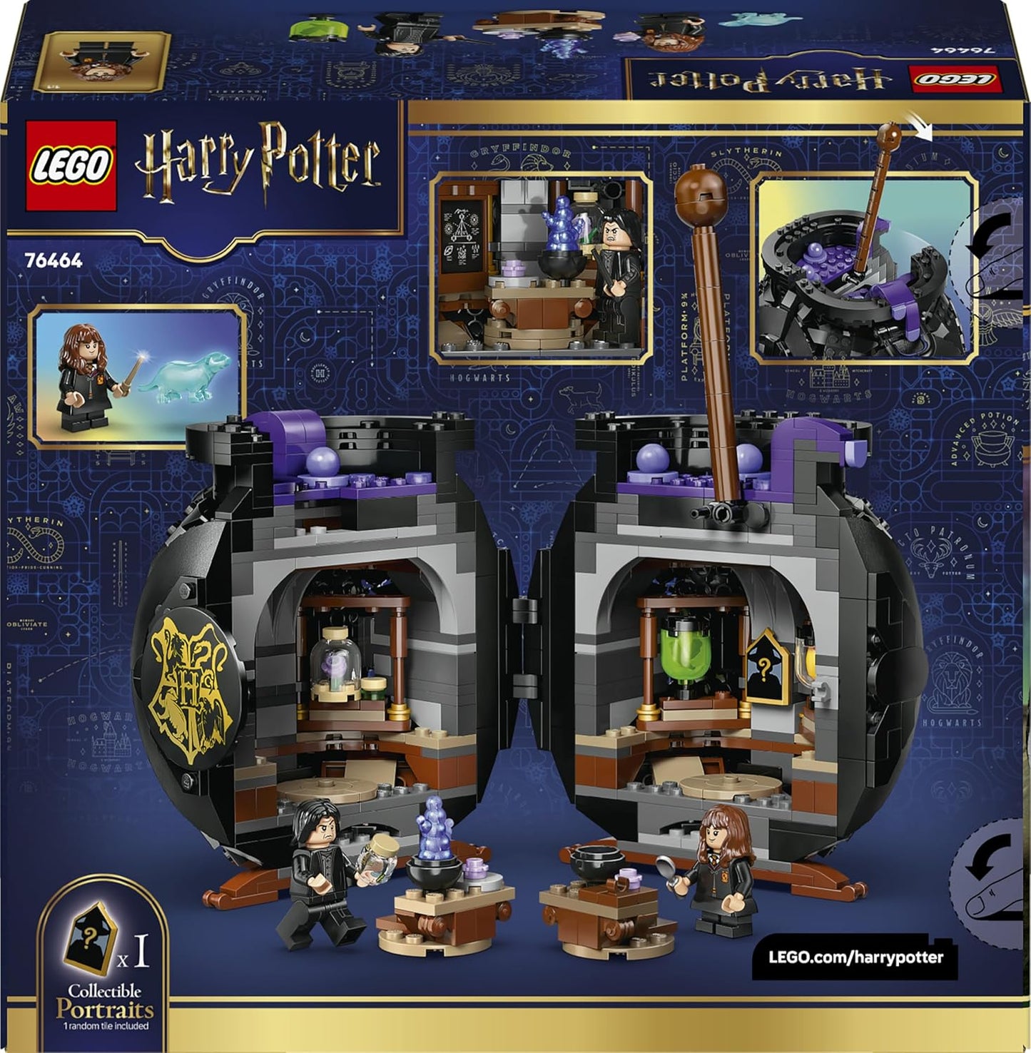 LEGO Harry Potter Duende da Cornualha - Figura Decorativa para Quarto ou Mesa com Livro e Varinha de Gilderoy Lockhart - Presente de Aniversário para Meninas e Meninos a partir de 8 Anos - 76461