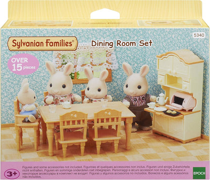 Sylvanian Families Conjunto de sala de estar confortável e conjunto de sala de jantar 5340, multicolorido