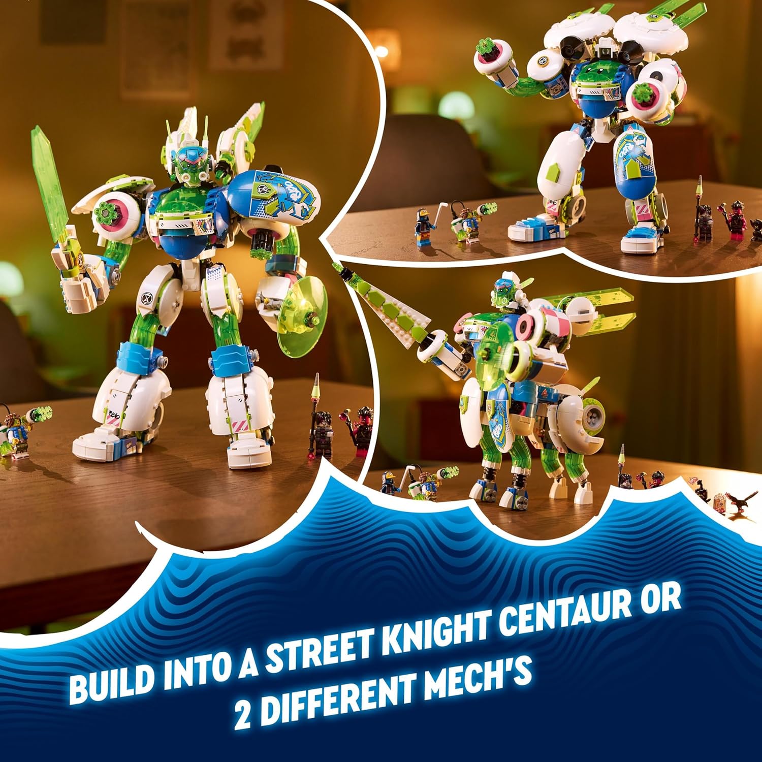 LEGO DREAMZzz Mateo e Z-Blob, o Cavaleiro Battle Mech Set, brinquedo d