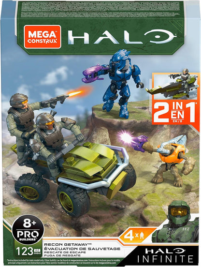Mega Escapadinha Construx Halo Recon,Mega Caixa de construção Construx Halo