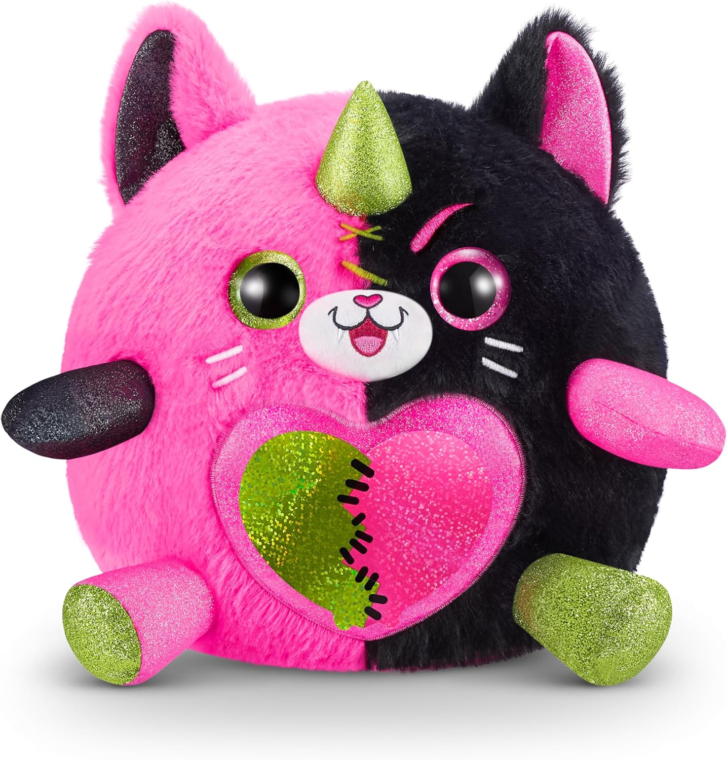 Rainbocorns ZURU Monstercorn Surprise, Gato, da ZURU Surprise Unboxing Brinquedo de pelúcia, presentes de monstros de fantasia para meninas, brincadeira imaginária com acessórios vestíveis (Gato)