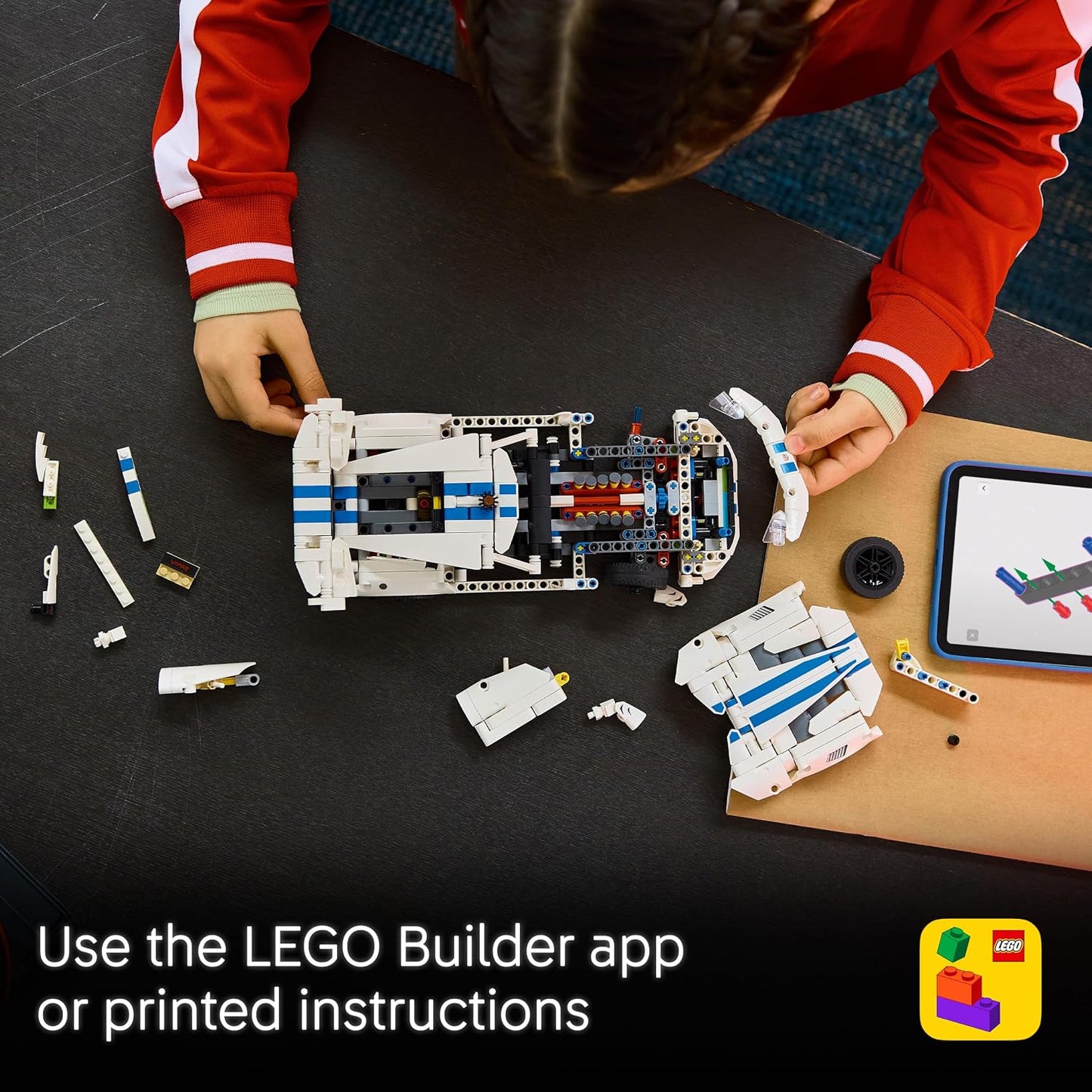 LEGO Brinquedo de Carro Esportivo Technic Dodge Viper GTS-R – Kit de Modelo com Motor V10, Direção e Diferencial – Presente para Meninos a Partir de 10 Anos e Fãs de Automobilismo – 42234