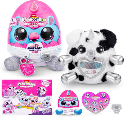 Adote um milho surpresa dálmata (Nino) da ZURU, mais de 15 surpresas, pelúcia colecionável, bebê, ovos surpresa para meninas e crianças a partir de 3 anos (dálmata)