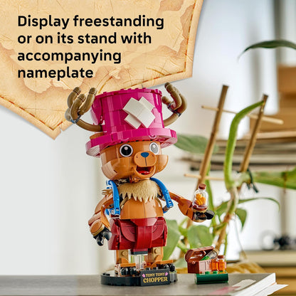 LEGO Figura ONE PIECE Tony Tony Chopper – Brinquedo colecionável com acessórios (incluindo uma Rumble Ball) – Ideia de decoração fofa para mesa ou quarto – Presente para meninos, meninas e fãs a partir de 9 anos – 75643