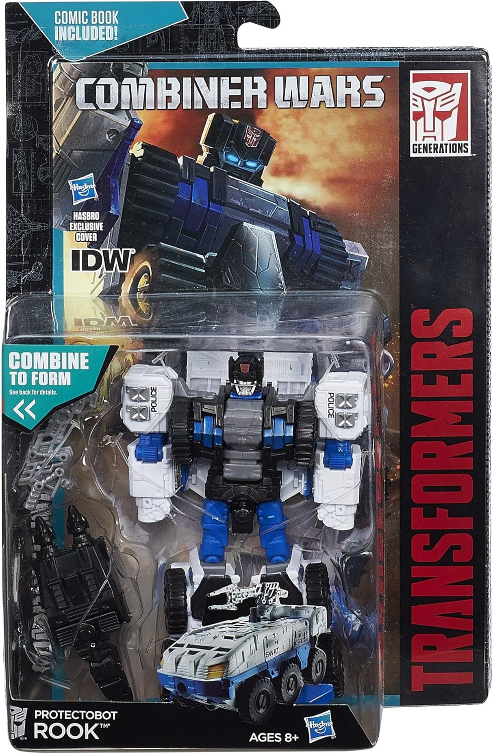 Figura Transformers Generations Combiner Wars Deluxe Class Protectobot Rook