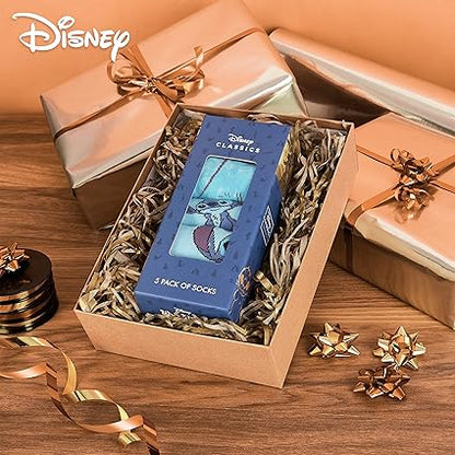 Disney Meias de panturrilha femininas, meias elásticas macias em pacote de 5 - Presentes para mulheres