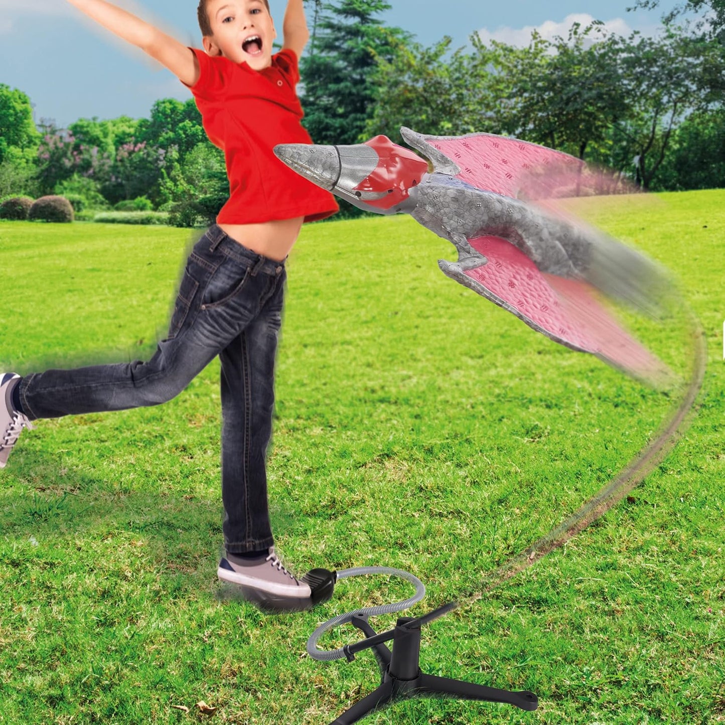 UAU! COISAS Jurassic World - Lançador de Foguetes Pteranodonte | Brinquedo de Jardim para Crianças | Produtos, Presentes e Brinquedos Oficiais de Fallen Kingdom para Meninos e Meninas, a partir de 5 anos