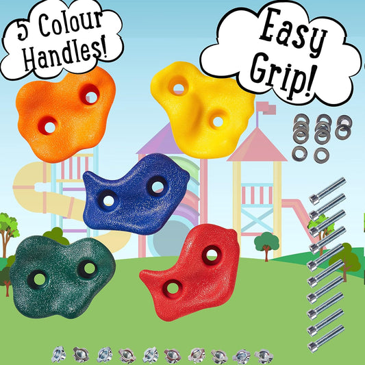 Jaques of London Alças de escalada | Suportes de parede para escalada infantil | Acessórios para estrutura de escalada | Brinquedos de jardim para crianças | Alças para parede de escalada | Desde 1795