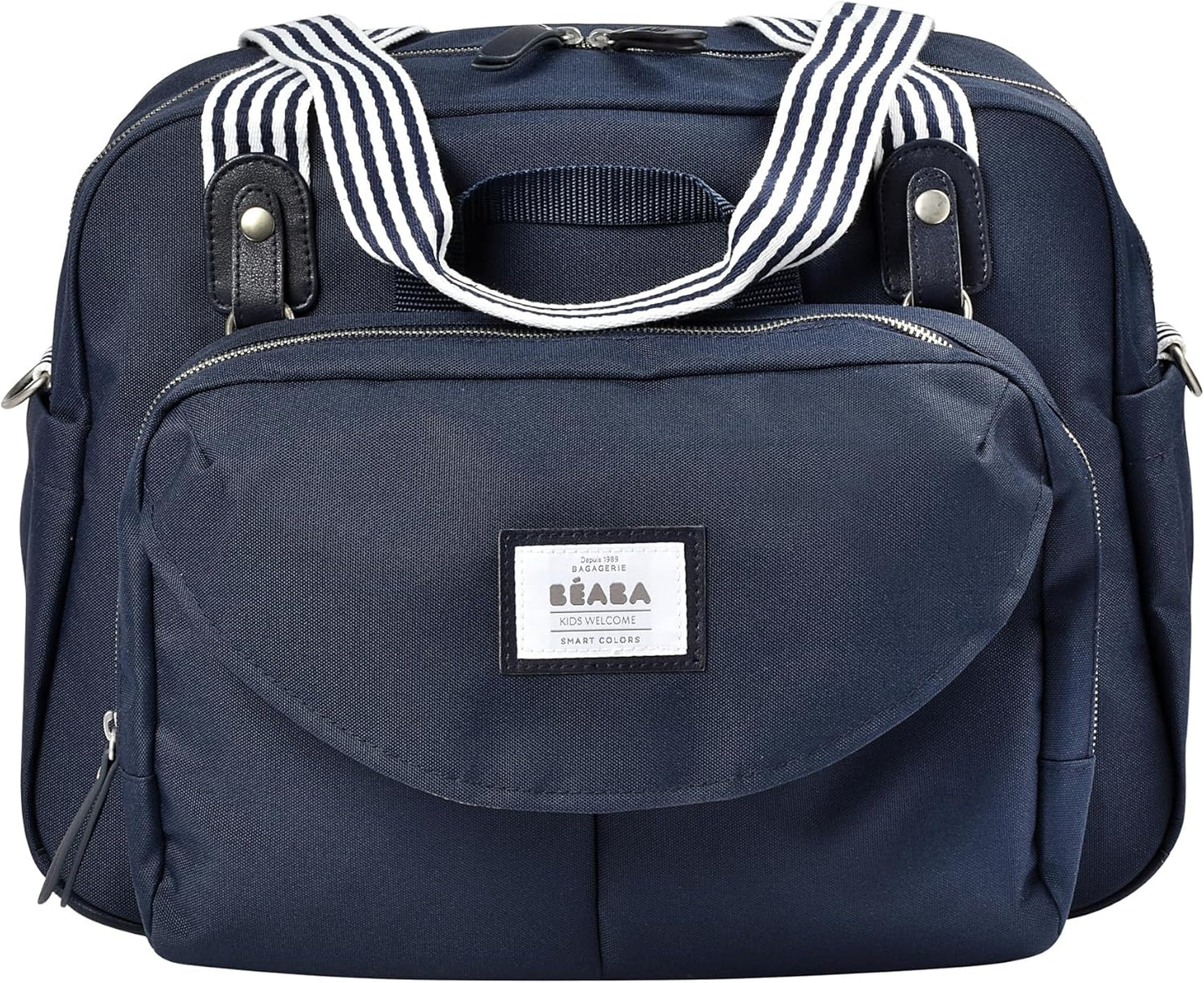 BÉABA - Genève II - Bolsa para Troca de Fraldas - Bolsa para Fraldas para Bebês e Recém-nascidos - Grande capacidade - Trocador - Bolsa isotérmica para lancheira - Sistema de fixação para carrinho