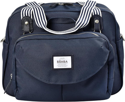 BÉABA - Genève II - Bolsa para Troca de Fraldas - Bolsa para Fraldas para Bebês e Recém-nascidos - Grande capacidade - Trocador - Bolsa isotérmica para lancheira - Sistema de fixação para carrinho