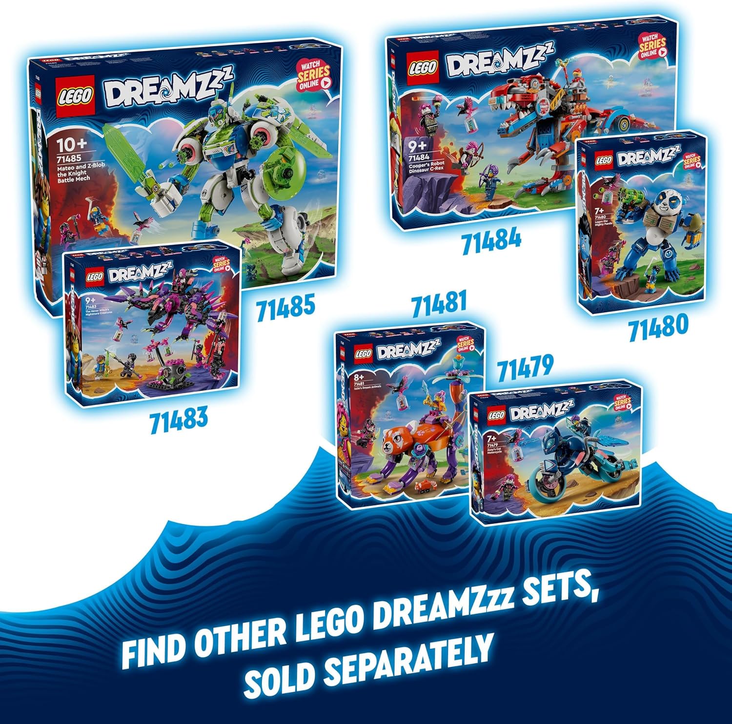 LEGO DREAMZzz The Never Witch's Midnight Raven Animal Toy para meninos
