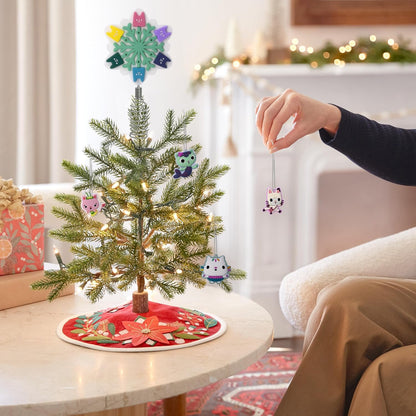 Hallmark Conjunto de 5 miniaturas de enfeites de Natal para árvore de Natal da Gabby's Dollhouse, 12,7 cm (5 polegadas), inquebráveis.