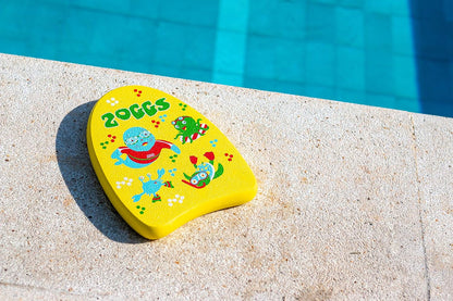 Zoggs Children's Zoggy Mini Easy Learn to Swim Float Kickboard - Amarelo, 3-12 anos, 27,5 x 22 x 2,8 cm
