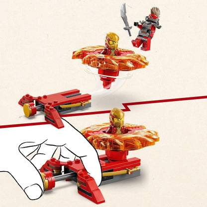 LEGO NINJAGO Kai’s Dragon Spinjitzu Spinner com 2 minifiguras e elementos voadores - Brinquedo de construção Ninja para meninos e meninas com mais de 6 anos - Pequeno presente